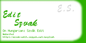 edit szvak business card